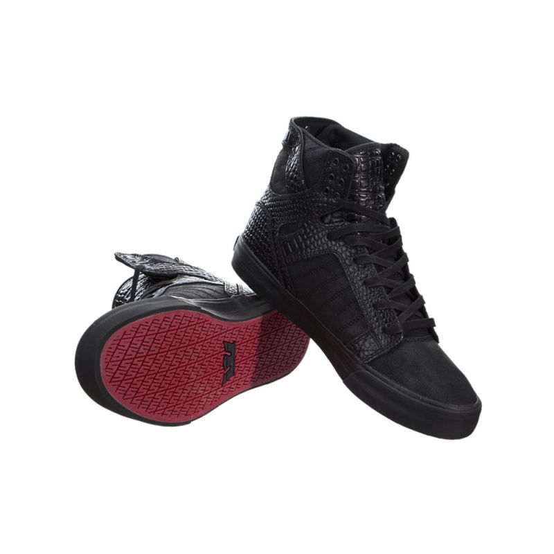 Wysokie Supra SkyTop HF Damskie Czarne | HMEFO0261