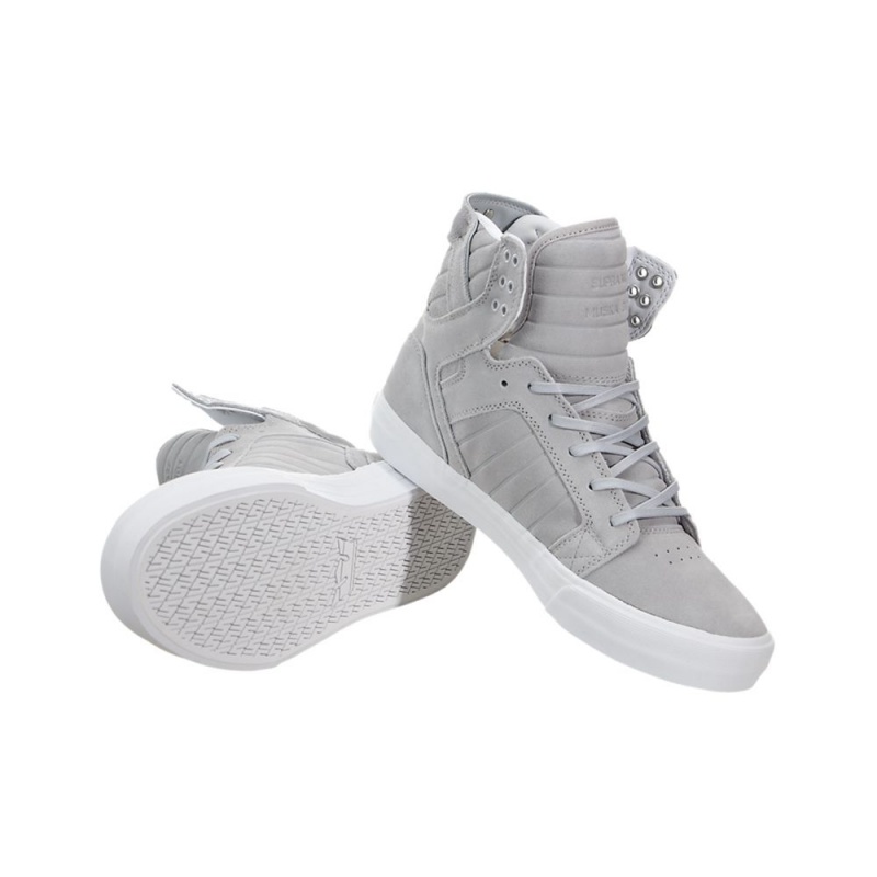 Wysokie Supra SkyTop HF Damskie Szare | IDARN0862