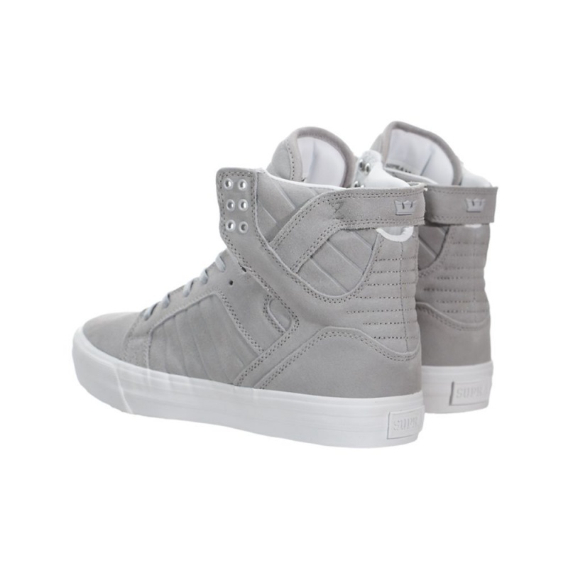 Wysokie Supra SkyTop HF Damskie Szare | IDARN0862