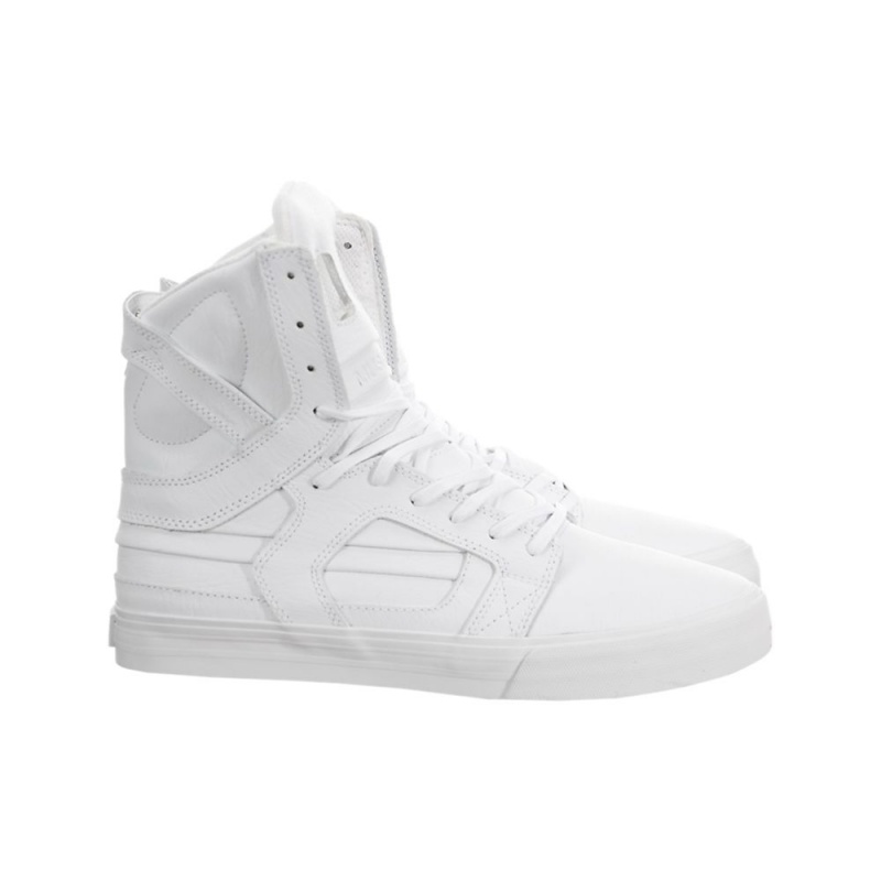 Wysokie Supra SkyTop II Męskie Białe | DPXVS7125