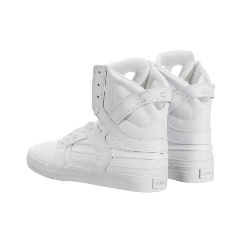 Wysokie Supra SkyTop II Męskie Białe | DPXVS7125