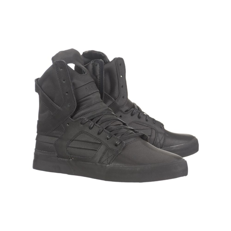 Wysokie Supra SkyTop II Męskie Czarne | AQCJE3905