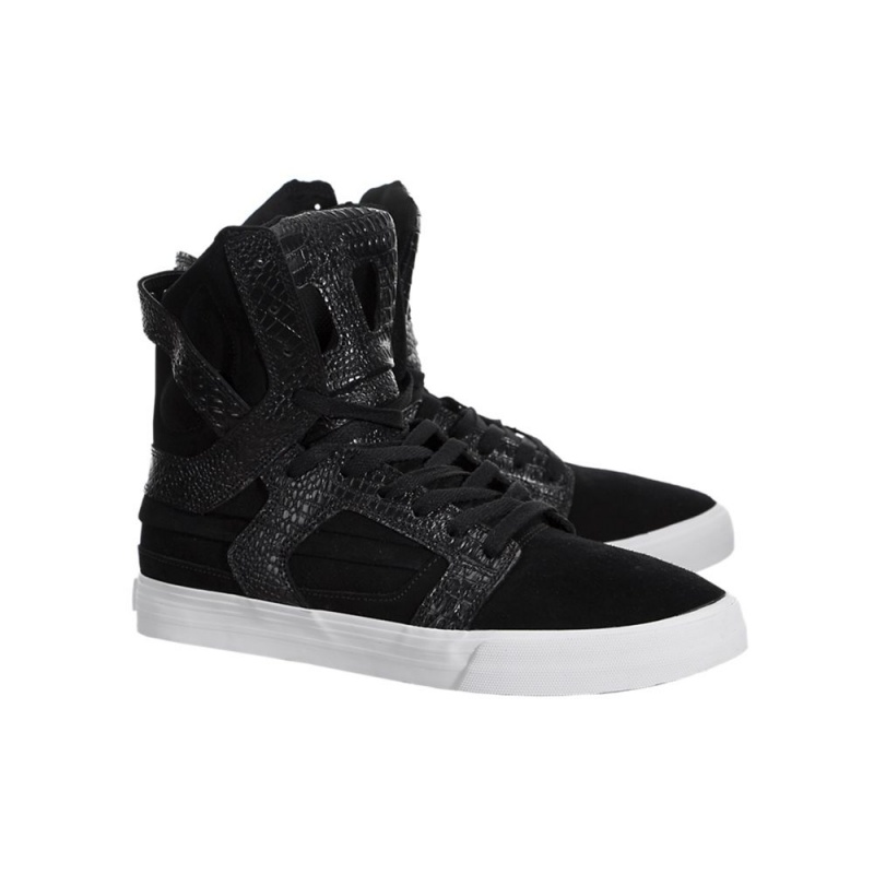 Wysokie Supra SkyTop II Męskie Czarne | FYDIS8354