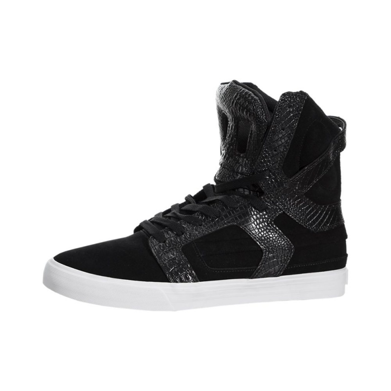 Wysokie Supra SkyTop II Męskie Czarne | FYDIS8354