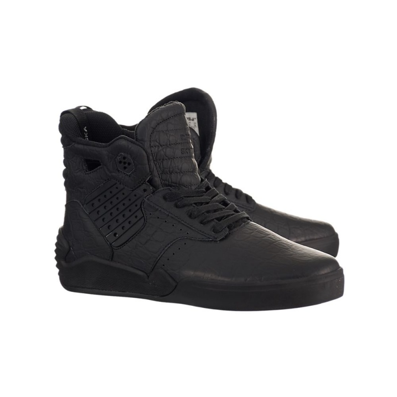 Wysokie Supra SkyTop IV Męskie Czarne | SNCPH6029