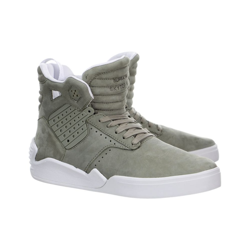 Wysokie Supra SkyTop IV Męskie Zielone | UKBOX2437