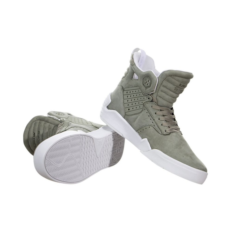 Wysokie Supra SkyTop IV Męskie Zielone | UKBOX2437