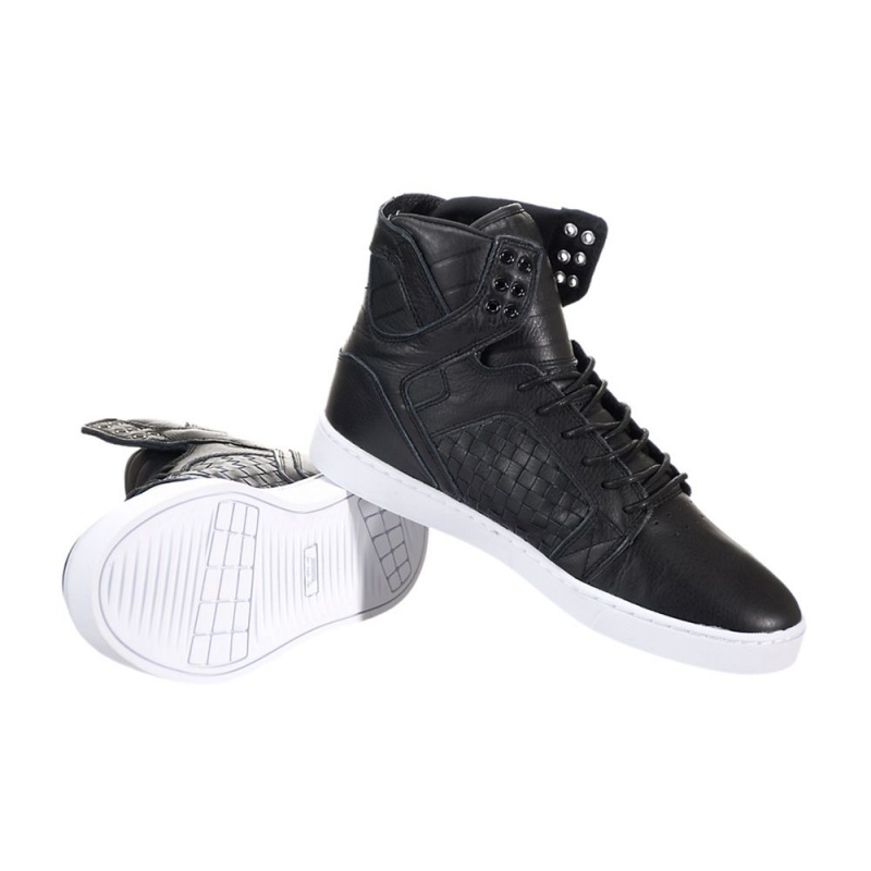 Wysokie Supra SkyTop LX Damskie Czarne | HISJE8039