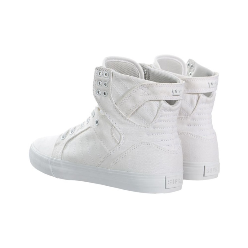 Wysokie Supra SkyTop Męskie Białe | NWBSK1829