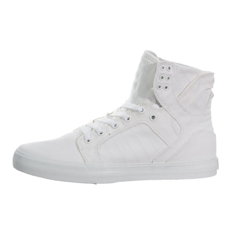 Wysokie Supra SkyTop Męskie Białe | NWBSK1829