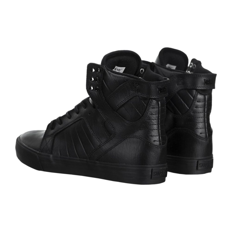 Wysokie Supra SkyTop Męskie Czarne | VULHM6234