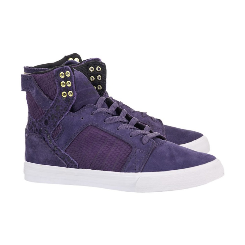 Wysokie Supra SkyTop Męskie Fioletowe | ULMEB0912