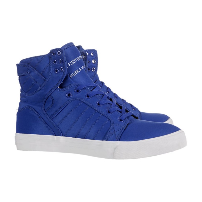 Wysokie Supra SkyTop Męskie Niebieskie | VXNPL6280