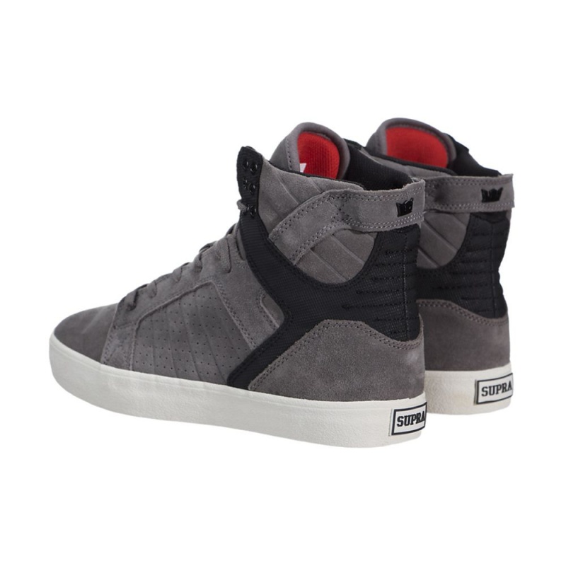 Wysokie Supra SkyTop Męskie Szare Czarne | MWZHI3091