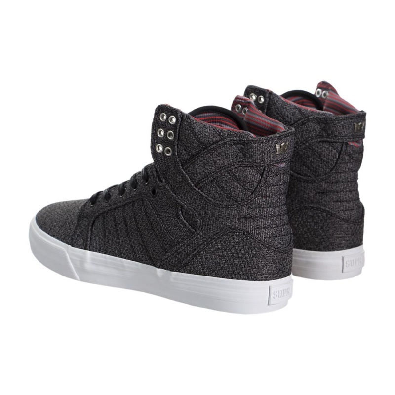 Wysokie Supra SkyTop Męskie Szare | WKAGU2584