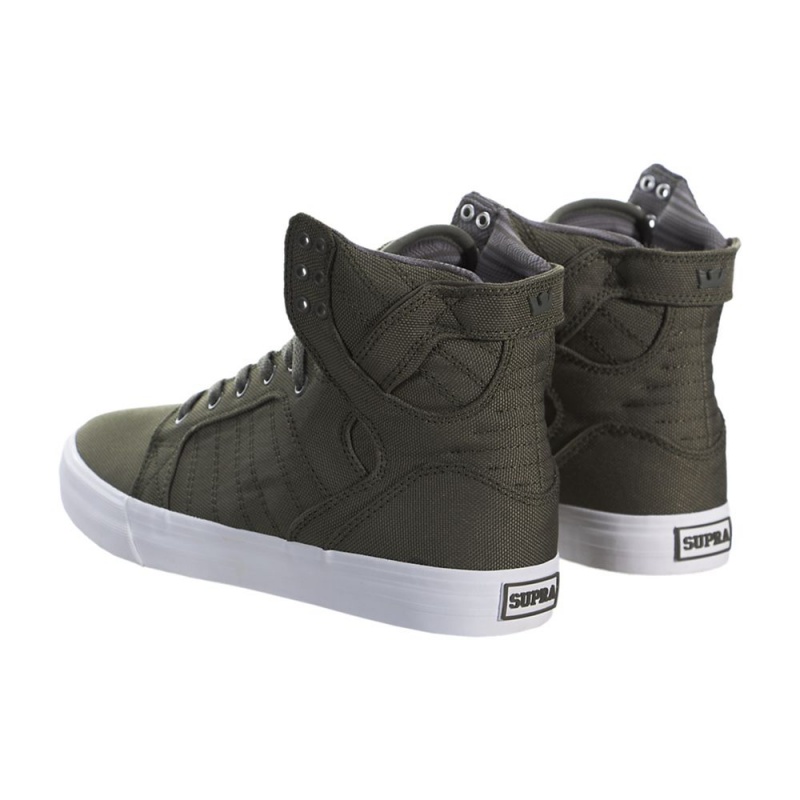 Wysokie Supra SkyTop Męskie Zielone | IVBDA7582