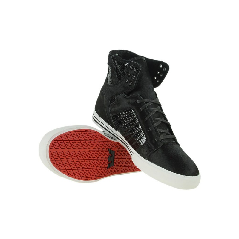 Wysokie Supra SkyTop NS Damskie Czarne | HKNSM7835