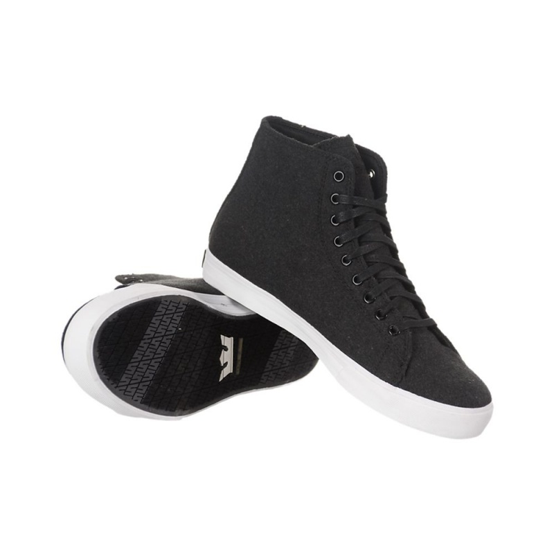 Wysokie Supra Thunder High Męskie Czarne | IFUSB4519