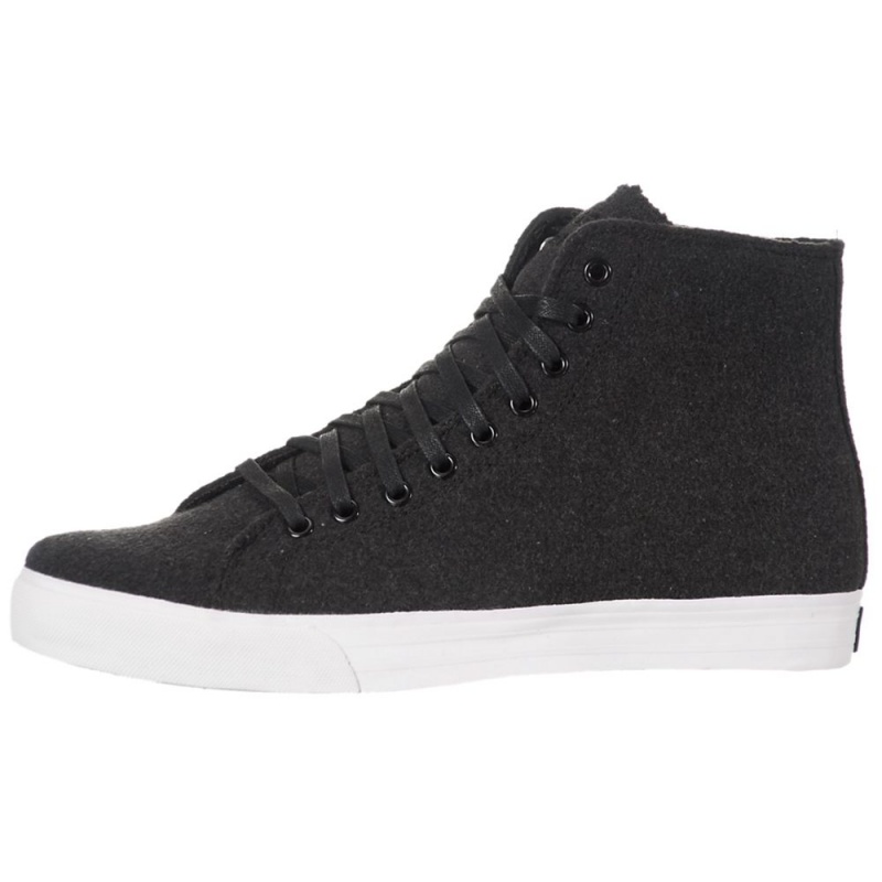 Wysokie Supra Thunder High Męskie Czarne | IFUSB4519