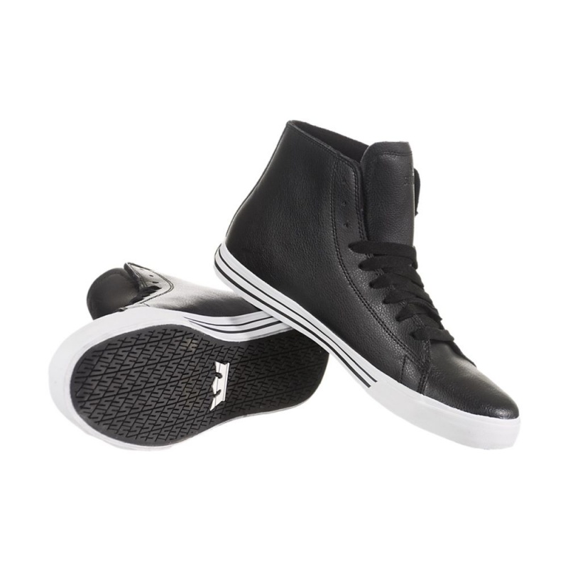 Wysokie Supra Thunder High Męskie Czarne | FLQKW8624