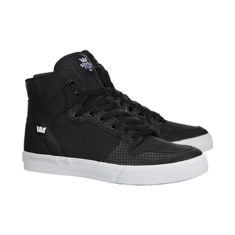 Wysokie Supra Vaider Damskie Czarne | OKCEY5612